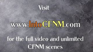 CFNM 21yo BJ chick learns how to suck by MILF instructions