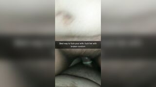 The best way to Fuck Fertile Cheating Wife - Fuck her with a Broken Condom! [Cuckold.Snapchat]