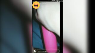 Instagram slut playing with dildo wet pussy