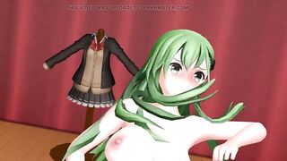 Kantai Collection Suzuya Hentai Nude Dance - Green Hair Color Edit Smixix