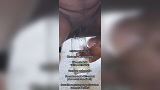 Pee pissing ebony couple