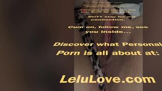 Babe spreading pussy wide closeups, creampie aftermath, asshole pucker, cuckold & FinDom JOI & more behind scenes - Lelu Love