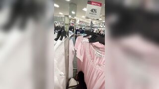 Crazy Ebony Slut Fucks White Cock In the Middle Of Macy's! - Tila Totti