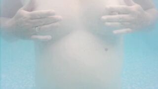 nipple play in the pool