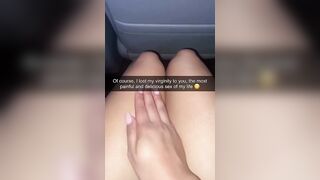 Hot dancer cheated on her boyfriend on snapchat with her old nerdy friend from high school