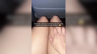 Hot dancer cheated on her boyfriend on snapchat with her old nerdy friend from high school