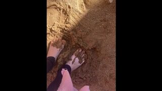 feet on the sand