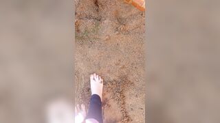 feet on the sand