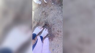 feet on the sand