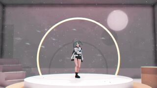 Blue Archive Yuuka Undress Dance Hentai Playboy Suit Mmd 3D Clear Blue Hair Color Edit Smixix