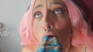 REAL LIFE HENTAI - Gamer Girl gets HUGE ALIEN COCK!