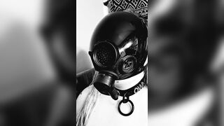 Breath play in our MSA Millennium gas mask