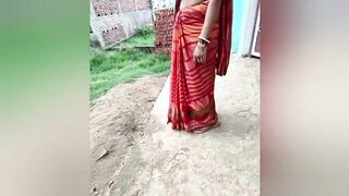 Village wife showing outdoor