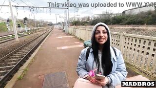 I fuck my chilean friend's good ass in a public train and at her place after seeing each other again