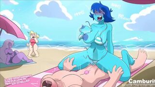 Steven and Lapis Lazuli Have Sex on a Public Beach While Everyone Watches