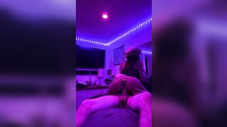 Horny college teen moans and takes hard dick