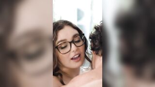 UP CLOSE - Cute Brunette Leana Lovings' Sensual Affair With Robby Apples