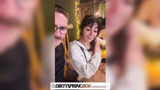 Aaliyah Yasin gets fingered at the busy restaurant