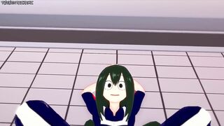 Tsuyu Asui Gives You a Footjob To Train Her Sexy Body! My Hero Academia Feet Hentai POV