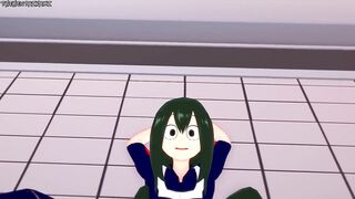 Tsuyu Asui Gives You a Footjob To Train Her Sexy Body! My Hero Academia Feet Hentai POV