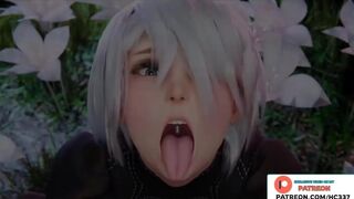 2B FUCKED BY BBC AND GETTING A LOT OF CUM | BBC HENTAI ANIMATION 4K 60FPS