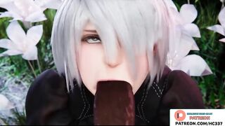 2B FUCKED BY BBC AND GETTING A LOT OF CUM | BBC HENTAI ANIMATION 4K 60FPS