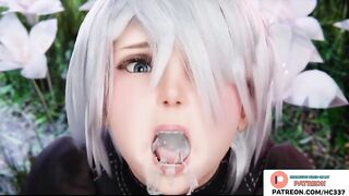 2B FUCKED BY BBC AND GETTING A LOT OF CUM | BBC HENTAI ANIMATION 4K 60FPS