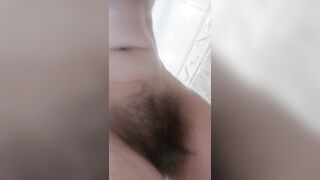 Washed the Cum off Her Pussy Hair