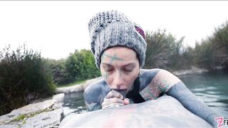 Hot spring anal outdoor fuck with Anuskatzz