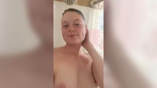 Slutty Teen Plays with Soapy Tits