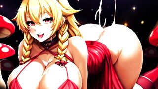 Hentai KI generated Anime Peach Super Mario! show Blowjoibs with Huge boobs and Mushrooms