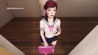 The Blowjob Of My Life - My Stepsisters After Class POV Blowjob - 3D Animation