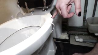 Submissive Slut Toilet Roll Holder and Toilet Licker