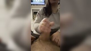 Dirty Talking British Slut Wife Gives Blowjob