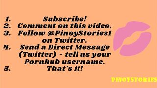 1st PinoyStories Giveaway! Panuorin Para Malaman Kung Paano Makasali at Manalo! Taga-Pilipinas Lang.