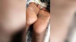 My male sock removal in bed