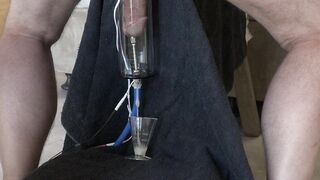 Wife Pegs Him then Milks Him With e-stim Pump